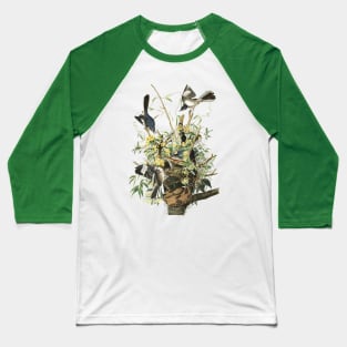 John J. Audubons Mocking Bird Baseball T-Shirt